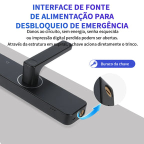 Do Brazil fechadura eletrônica digital com câmera tuya smart home fechadura porta inteligente fechadura eletrônica tuya wifi